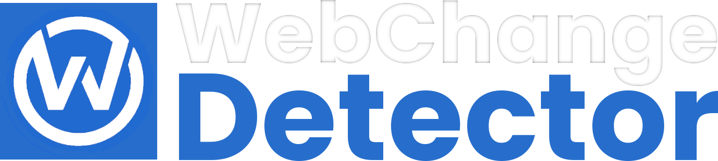 Logo Webchangedetector Big White