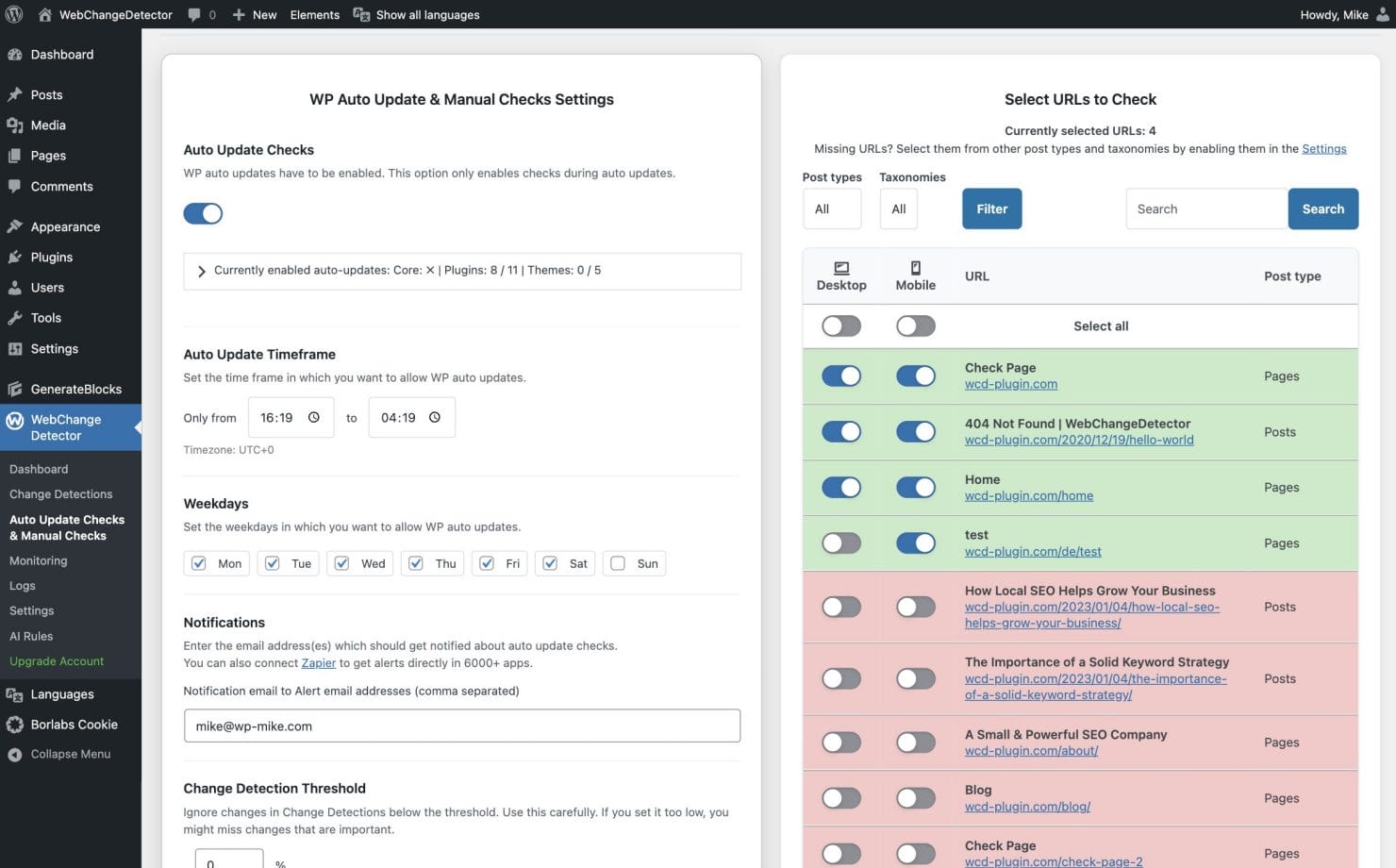Wp Plugin Auto Update Settings View